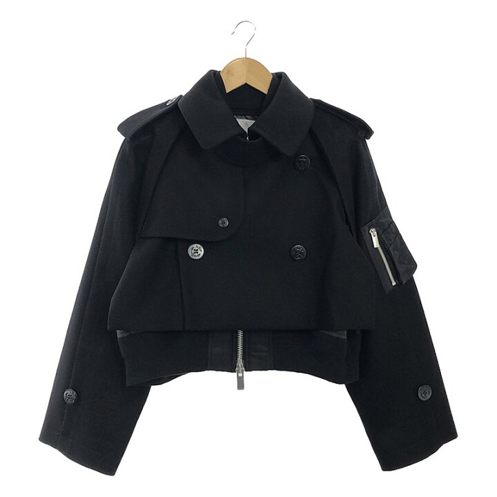 楽天市場】【美品】 sacai / サカイ | Wool Melton Mix Blouson / 異  