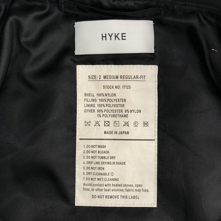 楽天市場】HYKE / ハイク | MA-1 TYPE JACKET ミリタリー フライト  