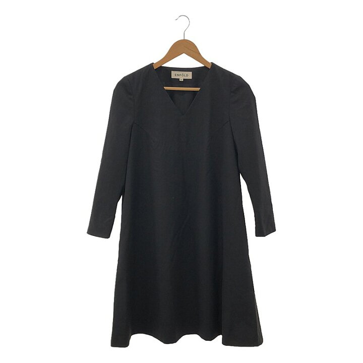 楽天市場】ENFOLD / エンフォルド | Vネック プルオーバー ワンピース  