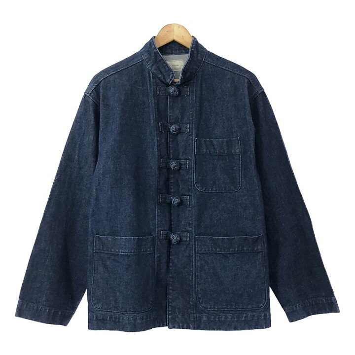 楽天市場】EVCON / エビコン | DENIM KUNG FU JACKET / チャイナ 