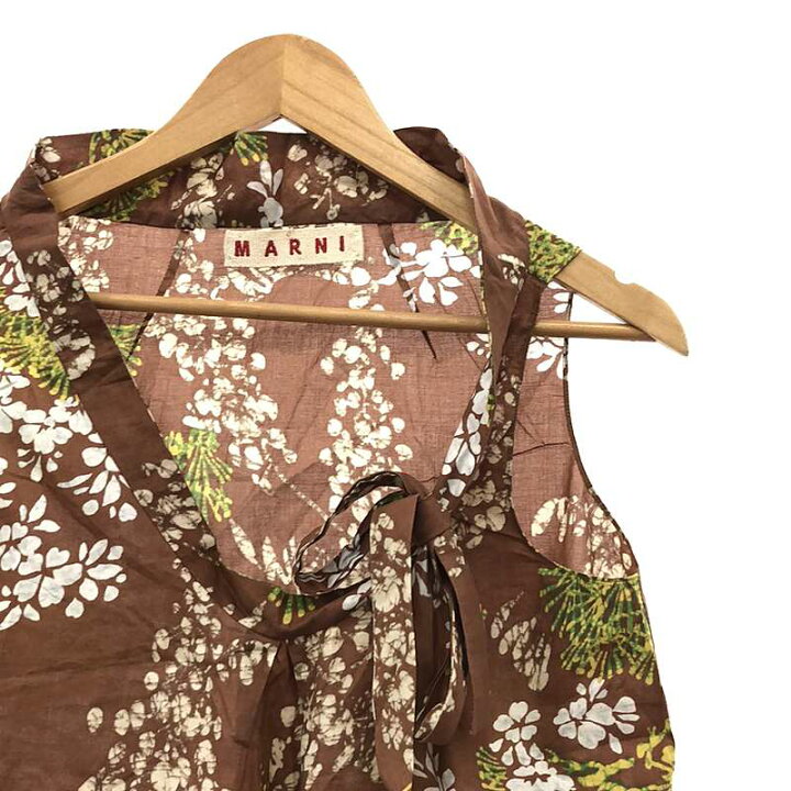 楽天市場】MARNI / マルニ | フラワー 総柄 リボン ノースリーブ  