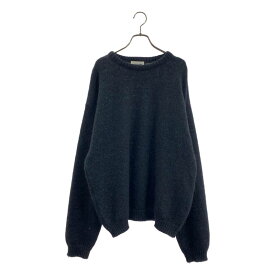 A PUZZLING HOME / アパズリングホーム | モヘヤ ラメ プルオーバー ニット | 4 | ブラック/ブルー | メンズ