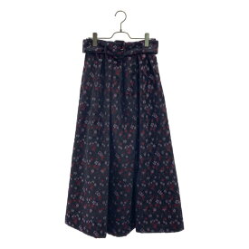【美品】 Mame Kurogouchi / マメクロゴウチ | 2022AW | Floral Jacquard Flared Skirt フローラル ジャガード スカート | 2 | ブラック | レディース