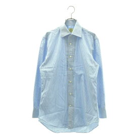 Giannetto / ジャンネット | ストライプ ドレスシャツ | 39 15 1/2 | ホワイト/ブルー | メンズ