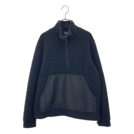 A.P.C. / アーペーセー | フリース ドローストリング アノラック プルオーバー | S | ブラック | メンズ