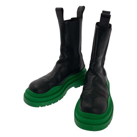 BOTTEGA VENETA / ボッテガヴェネタ | Tire タイヤ チェルシー ブーツ | 41 | ブラック/グリーン | メンズ