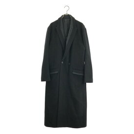 NO ID. / ノーアイディー | ウール Wブレストロングチェスターコート / 総裏地 | 2 | ブラック | メンズ