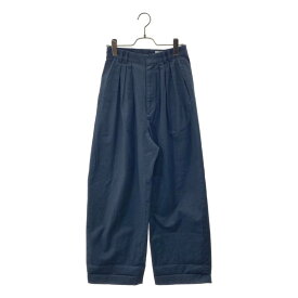 6(ROKU) / ロク | 2タック ワイド スラックス パンツ | 32 | ネイビー | レディース