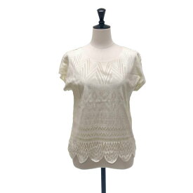 PLEATS PLEASE ISSEY MIYAKE / プリーツプリーズイッセイミヤケ | 変形 カットワーク プルオーバー トップス | 3 | オフホワイト系 | レディース