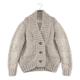 Maison Martin Margiela / メゾンマルタンマルジェラ | アルパカ混 ローゲージニット カーディガン | S | ベージュ | レディース