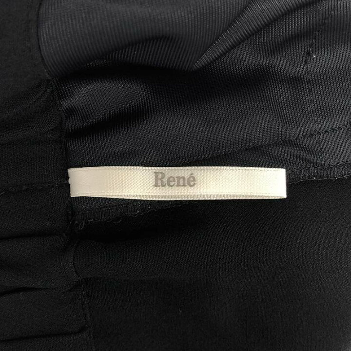 楽天市場】Rene / ルネ | フリルデザインパンツ | 36 | ブラック 