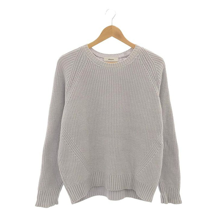 楽天市場】ebure / エブール | コットン カシミヤ クルーネックニット  