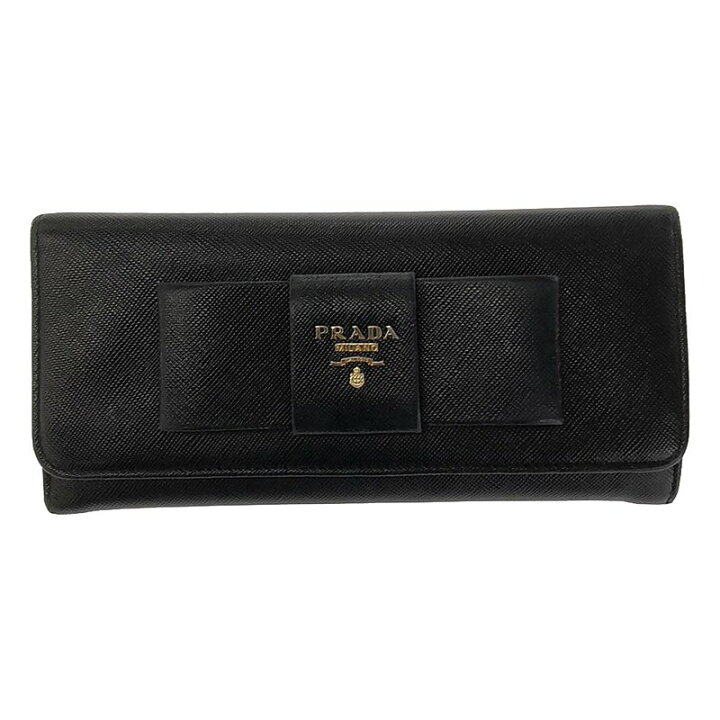楽天市場】PRADA / プラダ | 1M1132 サフィアーノレザー リボン ロング 