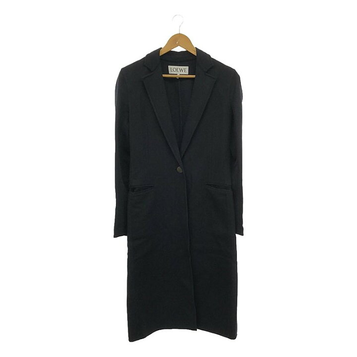 楽天市場】LOEWE / ロエベ | ウール カシミヤ チェスターコート レザー 
