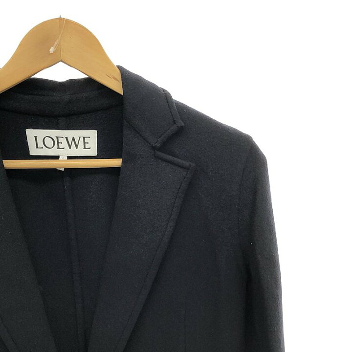 楽天市場】LOEWE / ロエベ | ウール カシミヤ チェスターコート レザー 