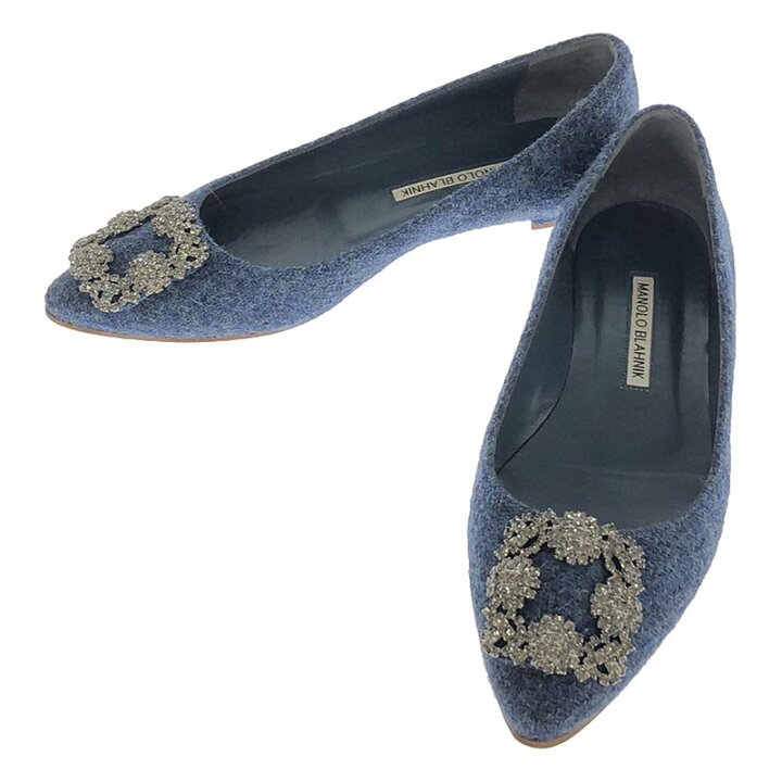 MANOLO BLAHNIK マノロブラニクハンギシフラット新品 yori - フラット  