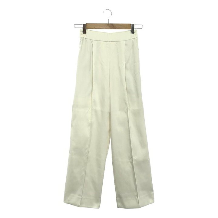 楽天市場】yori / ヨリ | センタープレス サテンワイドパンツ / 総裏地  