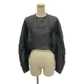 【新品】 BOWTE / バウト | 2024SS | GRITTER DOT BLOUSE プルオーバーブラウス | 0 | ブラック | レディース