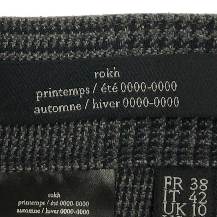 楽天市場】【美品】 Rokh / ロック | グランチェック ウール プリーツ  
