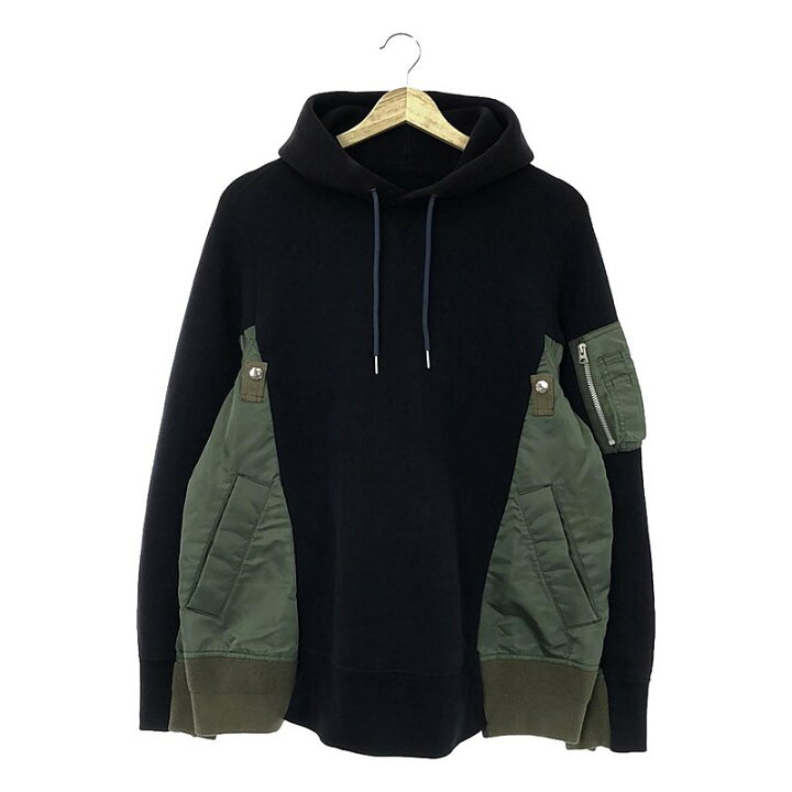 楽天市場】sacai / サカイ | Sponge Sweat x MA-1 Hoodie / 異素材  