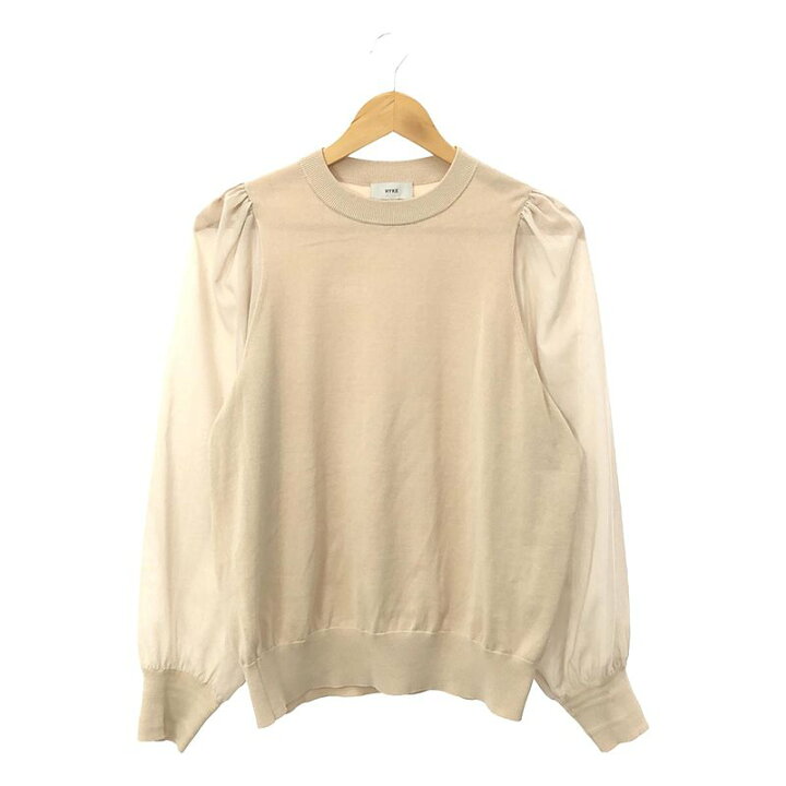楽天市場】HYKE / ハイク | 2023SS | CREW NECK SWEATER WITH SHEER  