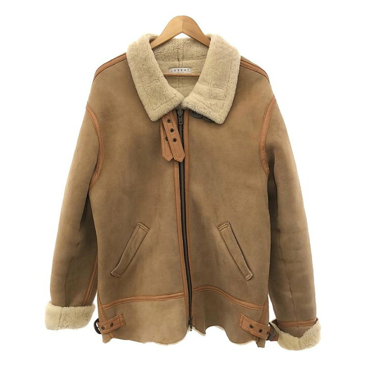 楽天市場】LABRAT / ラブラット | 羊革 ムートン レザー ボア ジップ  