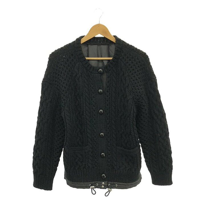 楽天市場】sacai / サカイ | 異素材切替 ケーブルニット カーディガン 