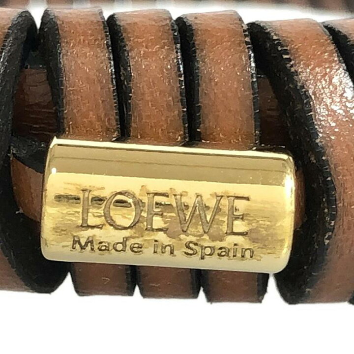 楽天市場】【美品】 LOEWE / ロエベ | レザー ウーブン ブレスレット 