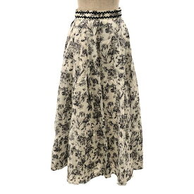【美品】 SEVEN TEN by MIHO KAWAHITO / セブンテンバイミホカワヒト | 2024SS | トワルドジュイプリント スカート | S | ブラック | レディース