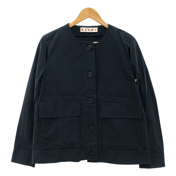 楽天市場】MARNI / マルニ | コットン ノーカラージャケット | 38 