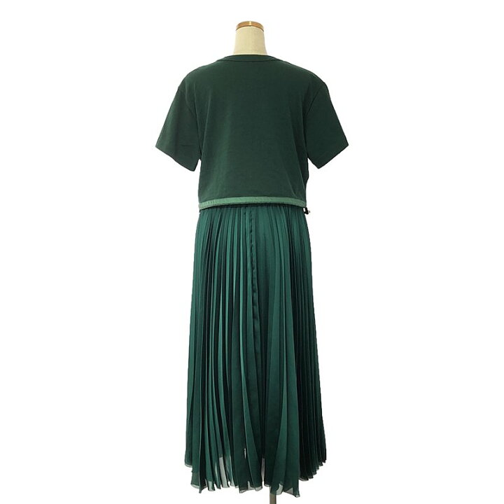 楽天市場】【美品】 sacai / サカイ | Cotton Jersey × Satin Dress 
