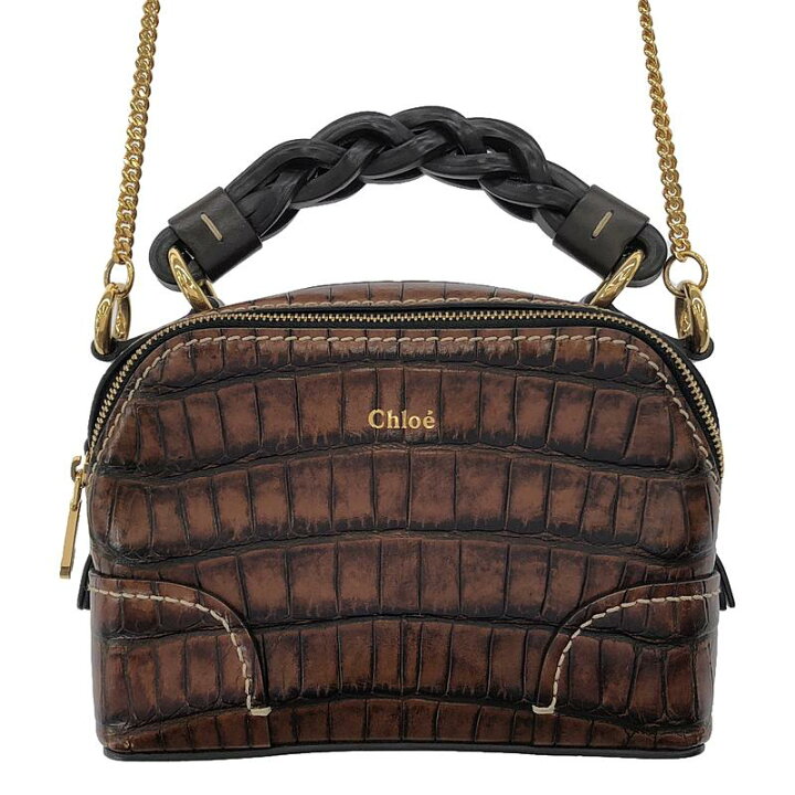 楽天市場】【美品】 Chloe / クロエ | DARIA ダリア クロコ型押し 2Way 