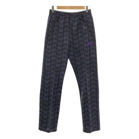 【美品】 Needles / ニードルス | Track Pant - Poly Jq. / 総柄 ジャガード パピヨン ドローストリング トラック パンツ | XS | パープル | メンズ