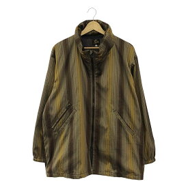 【美品】 Needles / ニードルス | Hooded Sur Coat / ジャガード フーデッド コート / 総裏地 | S | イエロー/ブラウン系 | メンズ