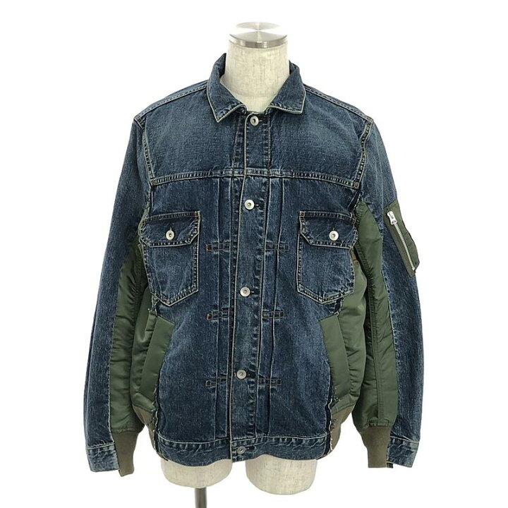 楽天市場】sacai / サカイ | Denim x Nylon Twill Jacket MA-1  