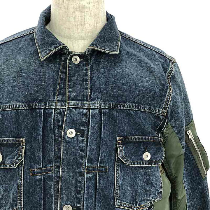 楽天市場】sacai / サカイ | Denim x Nylon Twill Jacket MA-1 