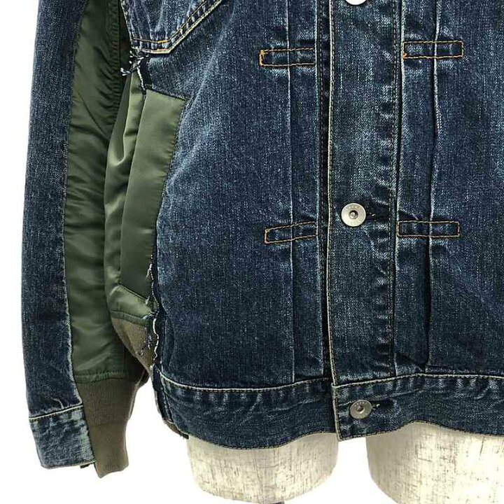 楽天市場】sacai / サカイ | Denim x Nylon Twill Jacket MA-1 