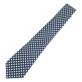 【美品】 BOGLIOLI / ボリオリ | シルク100% ドット ネクタイ | ブルー / ホワイト