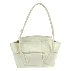 【美品】 BOTTEGA VENETA / ボッテガヴェネタ | マキシイントレ アルコ レザー ハンドバッグ | ホワイト | レディース