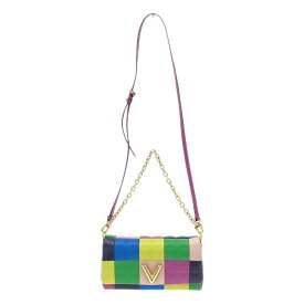 【美品】 Louis Vuitton / ルイヴィトン | M59588 / ポシェット ツイスト EW レザー フラップ ショルダーバッグ | マルチカラー | レディース