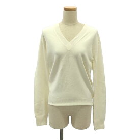 【美品】 BOTTEGA VENETA / ボッテガヴェネタ | ウール リブ ニット プルオーバー | L | オフホワイト系 | レディース