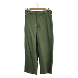 【新品】 MARNI / マルニ | 2023AW | ウール ウエストステッチ 刺しゅう スラックス | 38 | グリーン | レディース