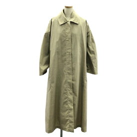 【美品】 JIL SANDER / ジルサンダー | 2020SS | ベルテッド キャンバス トレンチコート | 42 | ベージュ/ブラック | レディース