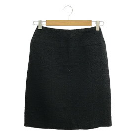 CHANEL / シャネル | 90s〜 / 1994AW ウール ツイード バックジップ スカート / ココマーク総裏地 | 40 | ブラック | レディース