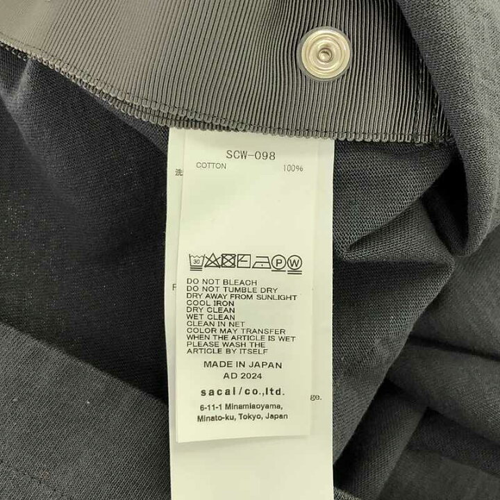 楽天市場】sacai / サカイ | 2024SS | s Cotton Jersey T-Shirt  