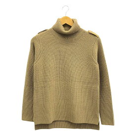 【美品】 BEIGE， / ベイジ | タートル ネック リブ ニット | 4 | ベージュ | レディース