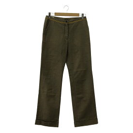 【クリアランスSALE最大15%OFF〜8/17(日)まで】DRIES VAN NOTEN / ドリスヴァンノッテン | ウエストテーピング コットンウール パンツ | 36 | ブラウン | メンズ