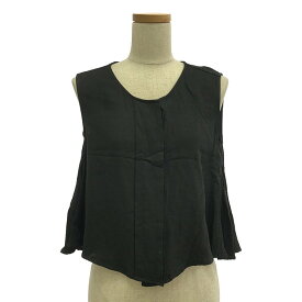 MM6 Maison Martin Margiela / エムエムシックスメゾンマルタンマルジェラ | 2014AW | ノースリーブ フレア ブラウス | 38 | ブラック | レディース