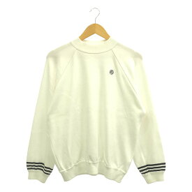 【美品】 BORDERS at BALCONY / ボーダーズアットバルコニー | RAYON KNIT SWEATERプルオーバー ニット | 38 | ホワイト/ブラック | レディース