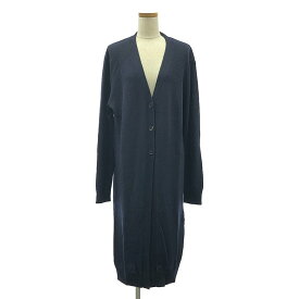 JIL SANDER+ / ジルサンダープラス | ウールニット ロング カーディガン | 34 | ネイビー | レディース